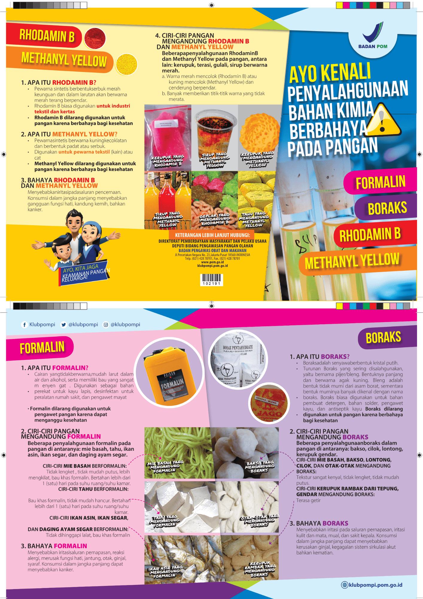 AYO KENALI PENYALAHGUNAAN BAHAN KIMIA BERBAHAYA PADA PANGAN