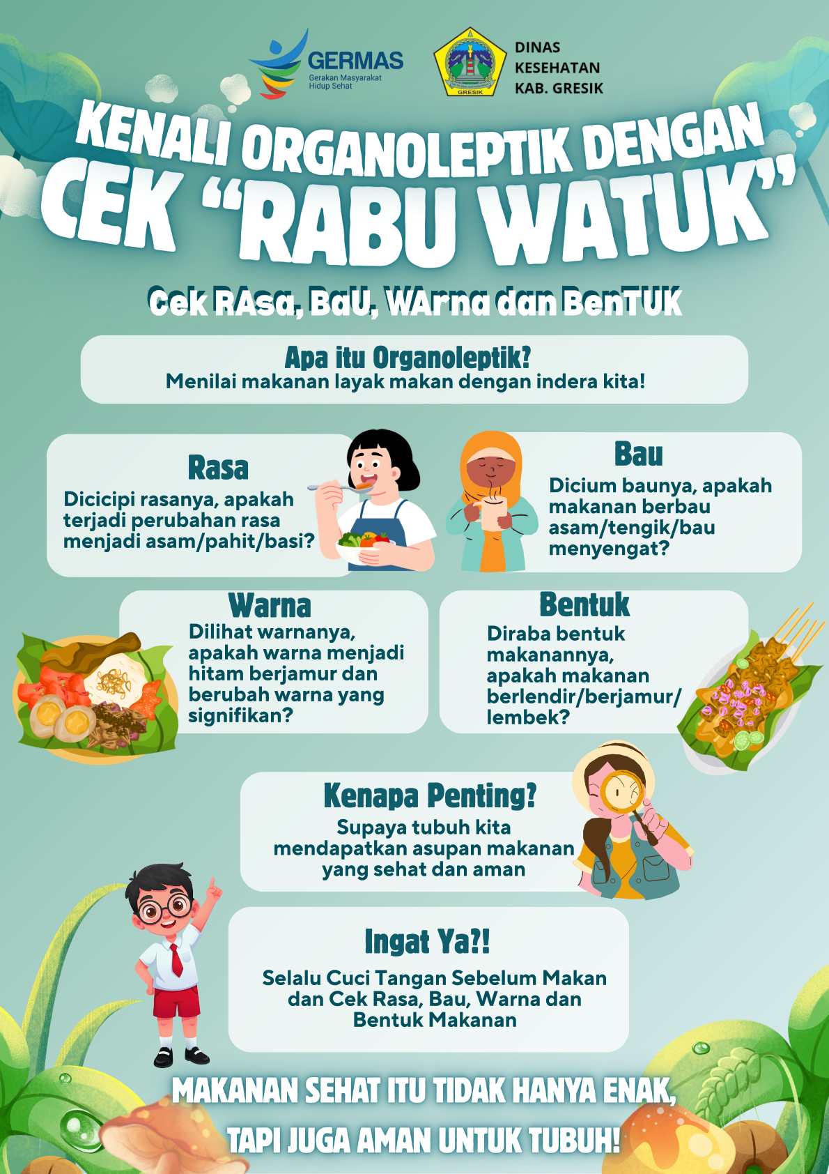 Kenali Kualitas Makanan dengan Metode "RABU WATUK": Langkah Mudah Jaga Kesehatan Keluarga